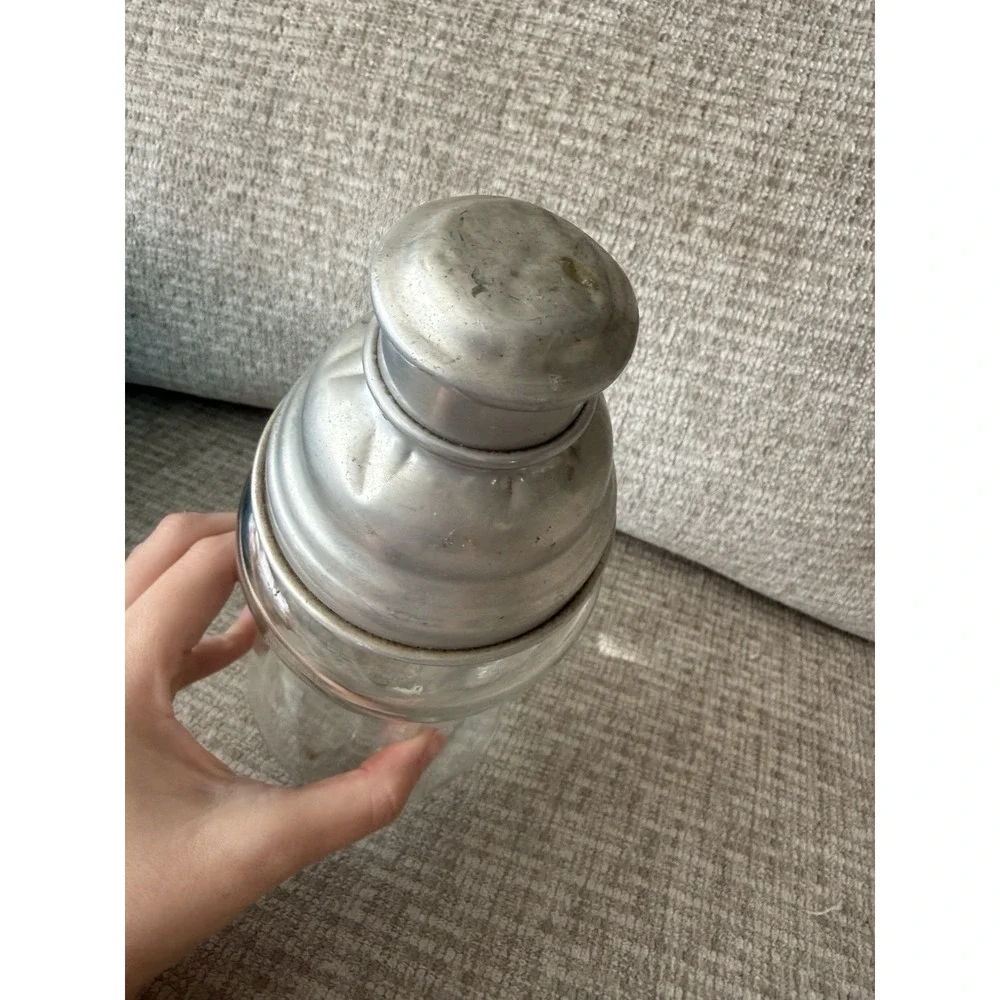 ART DECO ‎ GLASS COCKTAIL Margarita SHAKER 1930s Vintage Antique